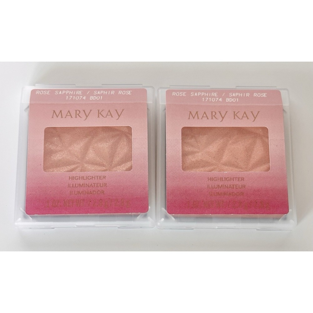 (2 Pack) Mary Kay Highlighter ROSE SAPPHIRE 171074 NEW IN BOX *DISCONTINUED*